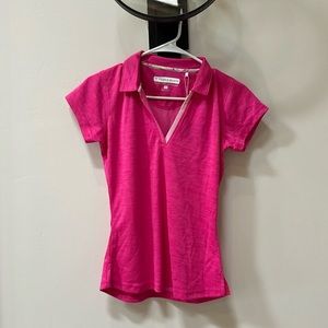 Women's pink Performance polo, xS